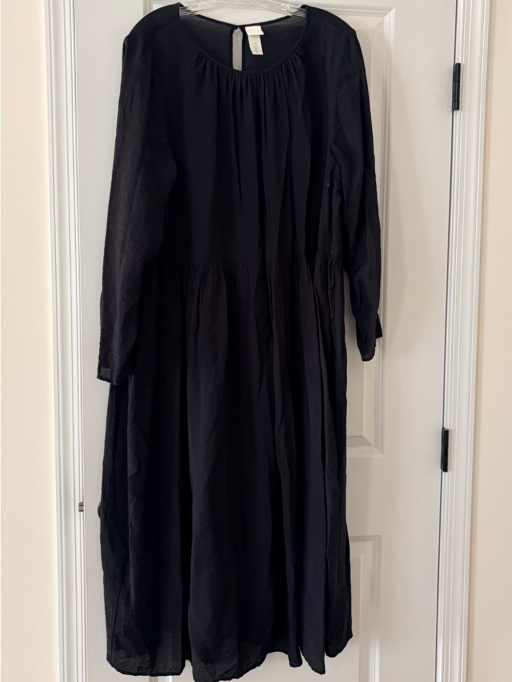 H&M Black Semi-Sheer Dress
